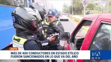 Las cifras de la AMT revelan que más de 400 conductores han sido sancionados por manejar ebrios en lo que va de 2026. Un reportaje de Stephany Paz