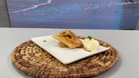 Este viernes 8 de mayo del 2026 preparamos pie de manzana, junto al chef Felipe Campana.