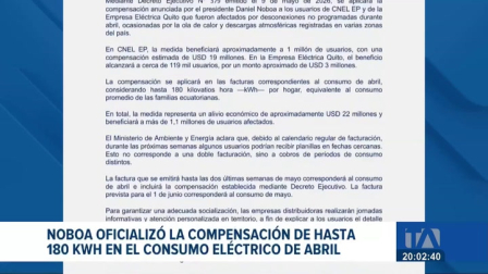 El beneficio anunciado por el Gobierno llegará a más de un millón de hogares. Los usuarios verán el descuento durante las últimas dos semanas de mayo. Un reportaje de Catalina García
