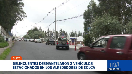 Pacientes y familiares que acudieron a Solca, en el norte de Quito fueron víctimas de la inseguridad. Delincuentes sustrajeron desmantelaron los autos. Un reportaje de Juan Miguel Rodríguez