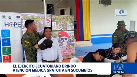 Más de 500 habitantes de comunidades de Sucumbios se beneficiaron de una jornada de atención médica gratuita del ejército ecuatoriano. Un reportaje de Jario Jácome