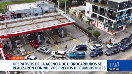 La Agencia de Hidrocarburos realizó operativos en Guayaquil para controlar la venta y el precio de la gasolina en estaciones. Un reportaje de Astrid Singre