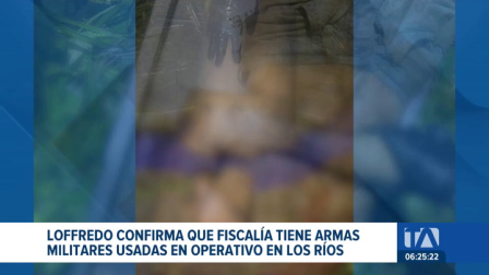 El Ministro de Defensa confirmó que las armas utilizadas para abatir a tres miembros de una facción delictiva ya están bajo custodia judicial. Un reportaje de Carlos Sacoto
