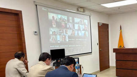 Instalación de la audiencia de reformulación de cargos y vinculación del caso 'Goleada' en el Complejo Judicial Norte de Quito, este 13 de mayo de 2026.