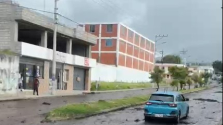 Un aluvión se registró en la parroquia Aloasí, este miércoles 13 de mayo de 2026