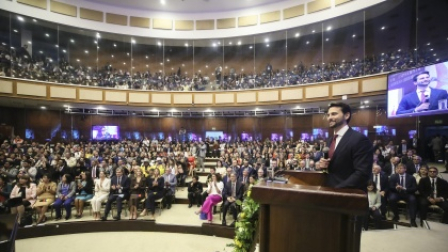 Niels Olsen presentó el informe de gesitón del primer año de la Asamblea Nacional.