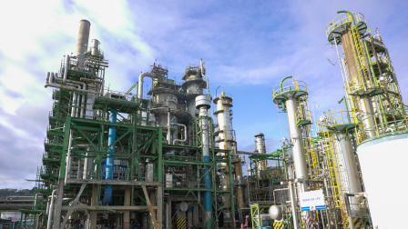 Imagen de la Refinería de Esmeraldas el 14 de mayo de 2026.