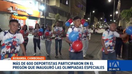 Más de 600 deportistas de diversas delegaciones se dieron cita en Riobamba para dar inicio a las Olimpiadas Especiales 2026. Un reportaje de Mercedes Chávez
