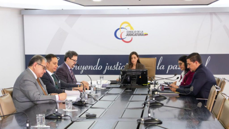 Los miembros del Consejo de la Judicatura sesionaron este viernes 15 de mayo de 2026.
