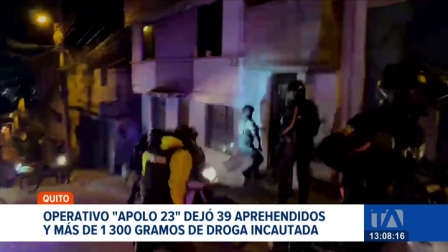 La intervención ejecutada entre el viernes y la madrugada del sábado logró la incautación de más de 1 300 gramos de sustancias; denuncias ciudadanas definieron los puntos de control.