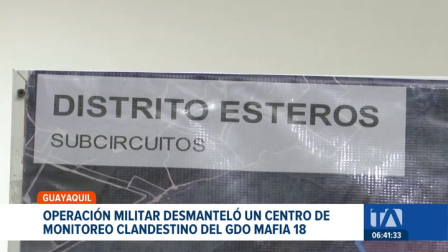 Durante un operativo militar en Guayaquil se desmontaron cámaras de video que grupos delictivos habían instalado ilegalmente. Un reportaje de Macarena Larrea