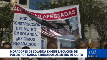 Afectados por los hundimientos y daños estructurales en Solanda acudieron a la Unidad Judicial para reclamar por el estado de sus inmuebles. Un reportaje de Gustavo Jaramillo