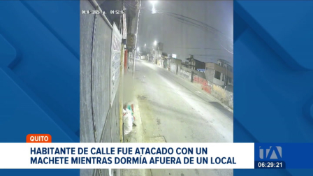 Atacan con un machete a un habitante de calle mientras dormía en El Inca. Moradores como comerciantes expresan su consternación. Un reportaje de Gustavo Jaramillo