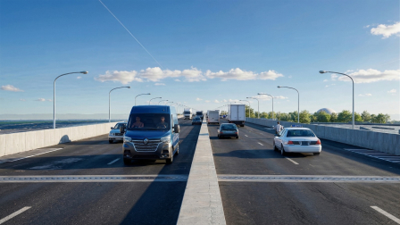 Imagen de la obra que se ejeuctará en el proyecto del Quinto Puente, en Guayaquil.