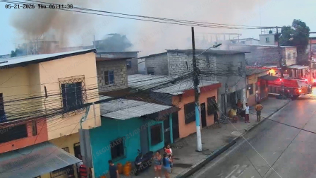 Una vivienda se incendió y causó alarma en Guayaquil.