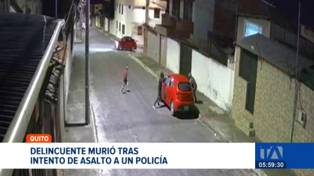 Un delincuente fue neutralizado en el norte de Quito tras intentar robar un vehículo. El policía hizo uso legítimo y progresivo de la fuerza. Un reportaje de Juan Miguel Rodríguez