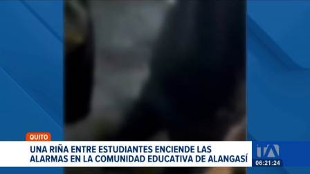 Un nuevo hecho de violencia escolar se registró en Alangasí, donde una disputa entre alumnos decantó en agresiones físicas directas. Un reportaje de Brigette Mancheno