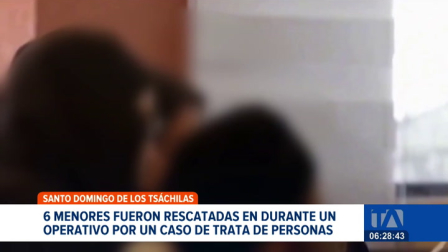 Bloque de seguridad ejecutó un operativo de alto impacto en la provincia de los Tsáchilas que permitió liberar a seis menores víctimas de trata de personas. Un reportaje de Karen Caguano