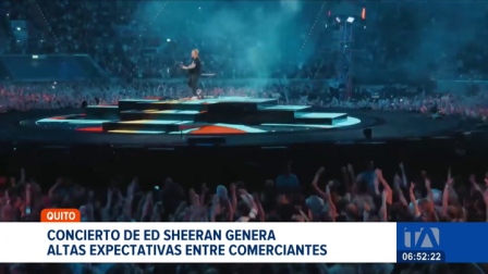 Este sábado, Quito será el escenario del concierto del artista británico Ed Sheeran. El gremio gastronómico y de hospedaje tienen altas expectativas. Un reportaje de Brigette Mancheno
