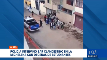 Servidores policiales del Distrito Eloy Alfaro desmantelaron un evento ilegal que ponía en riesgo a decenas de adolescentes. Un reportaje de Gustavo Jaramillo