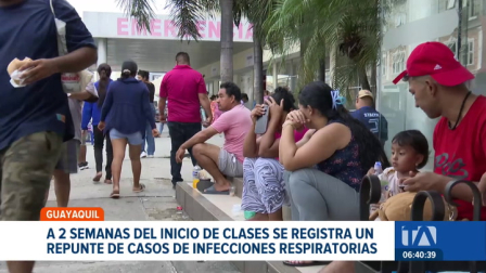 Hospitales de Guayaquil reportan alta afluencia de menores en las últimas semanas, especialistas advierten sobre la propagación de virus en las aulas.  Un reportaje de Camila Guevara