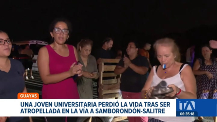 Residentes de la zona mantuvieron una reunión emergente con las autoridades cantonales para exigir seguridad vial. Se confirmó la instalación de semáforos. Un reportaje de Ricardo Cruzatty