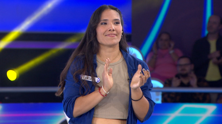 Erika Muñoz la líder que tumbo a todos sus openentes en ¡Ahora Caigo! Nadie se salva