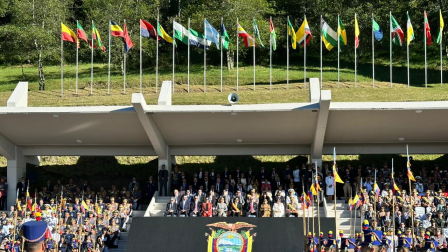 La ceremonia por la batalla de Pichincha se realiza en la Cima de la Libertad, en Quito