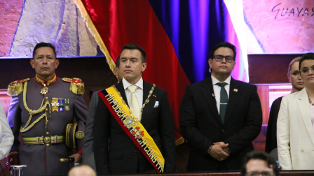 El presidente Daniel Noboa se refirió a la ampliación del Metro de Quito en su Informe a la Nación.