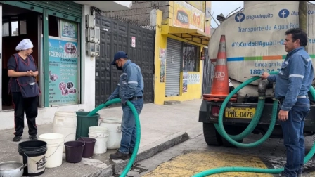 Los cortes de agua en Quito son ocasionados por bajos niveles en tanques de abastecimiento.