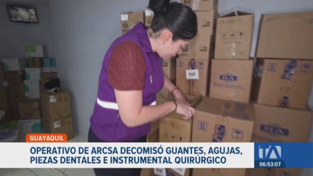 Un operativo de Arcsa a un local de venta de suministros médicos terminó con su clausura inmediata al detectarse productos sin registro sanitario. Un reportaje de Camila Guevara