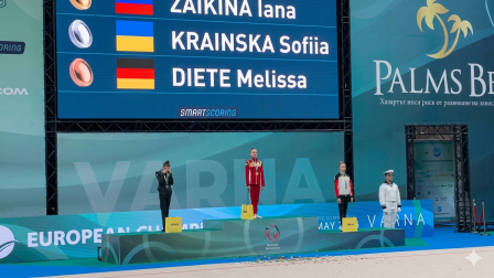 El silencioso gesto de una gimnasta ucraniana que marcó el Europeo de Gimnasia