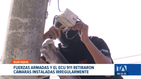 Ambas entidades desplegaron un operativo masivo en varios distritos de Guayaquil para desmantelar sistemas de monitoreo clandestinos. Un reportaje de Paula Kuhn