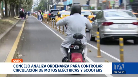 El Municipio de Quito avanza en el debate de un proyecto de ordenanza para ordenar  la circulación y control de motos eléctricas y scooters. Un reportaje de Stephany Paz