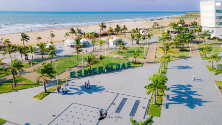 Vista panorámica del malecón de playa Las Palmas, donde se realizará un megaevento por la final de la Champions League, este 30 de mayo de 2026.