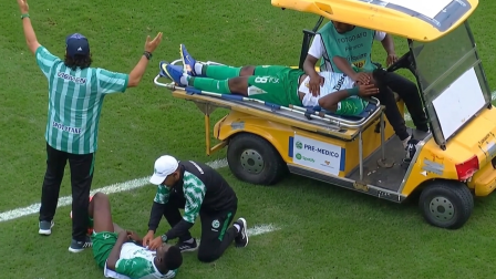 Momento en que el carrito médico atropelló a Édison Caicedo en la cancha
