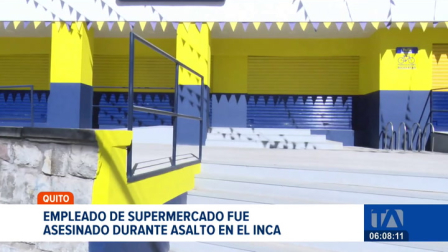 Un robo con resultado de muerte conmocionó a los moradores del sector de El Inca, norte de Quito. Un empleado del local  fue victimado a balazos. Un reportaje de Gustavo Jaramillo