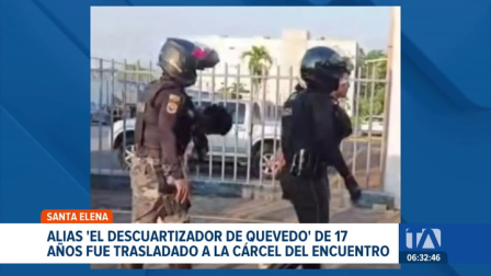 El bloque de seguridad ejecutó el traslado de un peligroso menor de edad hacia la cárcel del Encuentro. Un reportaje de Catalina García