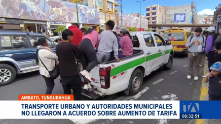 La Municipalidad y los gremios del transporte urbano no lograron acuerdos sobre el nuevo valor del pasaje. Se mantiene la medida de operar durante 6 horas al día. Un reportaje de Edith Jácome