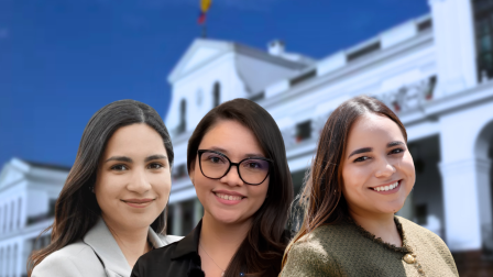 Doménica Bajaña, Nataly Avilés y Ana Paula Patiño estarán al frente de los cargos que ocupaba José Julio Neira.