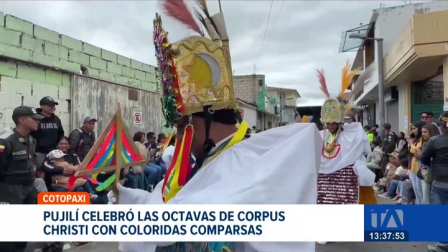Delegaciones de varias provincias del país recorrieron las principales calles del centro de la ciudad de Cotopaxi.