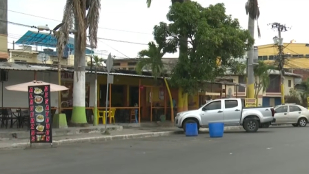 Fachada del local donde se registró la masacre en Durán, provincia del Guayas, la madrugada del 7 de junio de 2026.