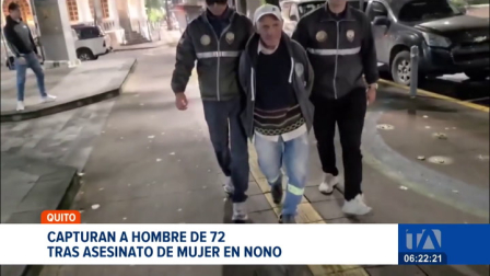 La Policía detuvo en menos de 24 horas a un hombre de 72 años señalado como el responsable del crimen en la parroquia de Nono.