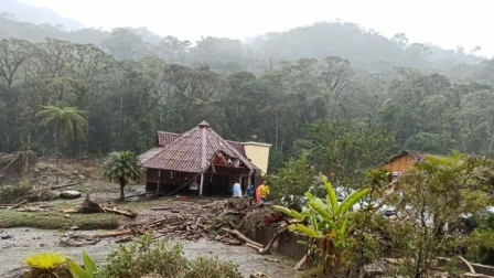 Un aluvión se registró en La Maná, provincia de Cotopaxi.
