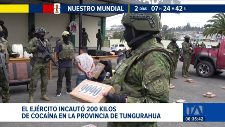 El Ejército Ecuatoriano propinó un golpe al narcotráfico tras interceptar un cargamento 200 kilos de cocaína. Un reportaje de Edith Jácome