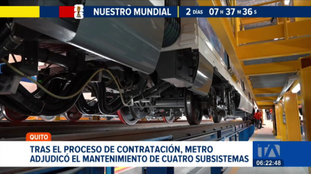 El Metro de Quito concretó la firma legal para asegurar la operatividad de cuatro subsistemas. Autoridades aseguraron que el proceso fue transparente. Un reportaje de Brigette Mancheno