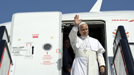 El Papa León XIV llegó a la Gran Canaria como parte de su gira por España.