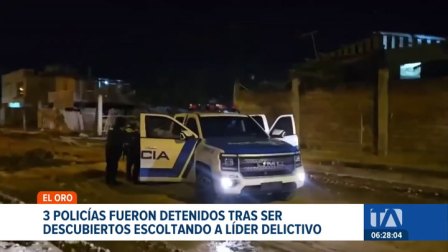 Detienen a uniformados en servicio activo que brindaban seguridad a un cabecilla de una banda organizada. Un reportaje de Catalina García