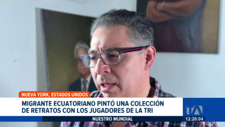 Se trata de Walter Campo Verde, un ciudadano dedicado al sector de la construcción y pintor por vocación en Estados Unidos. Un reportaje de Alcibíades Onofre
