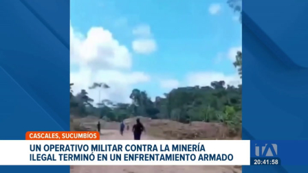 Un operativo contra la minería ilegal en la Amazonía derivó en un cruce de balas en una zona selvática. Hay varios milatares heridos. Un reportaje de Ismenia Solórzano